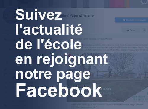 notre page Facebook